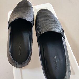 Vince Black Perforated Women's Loafers